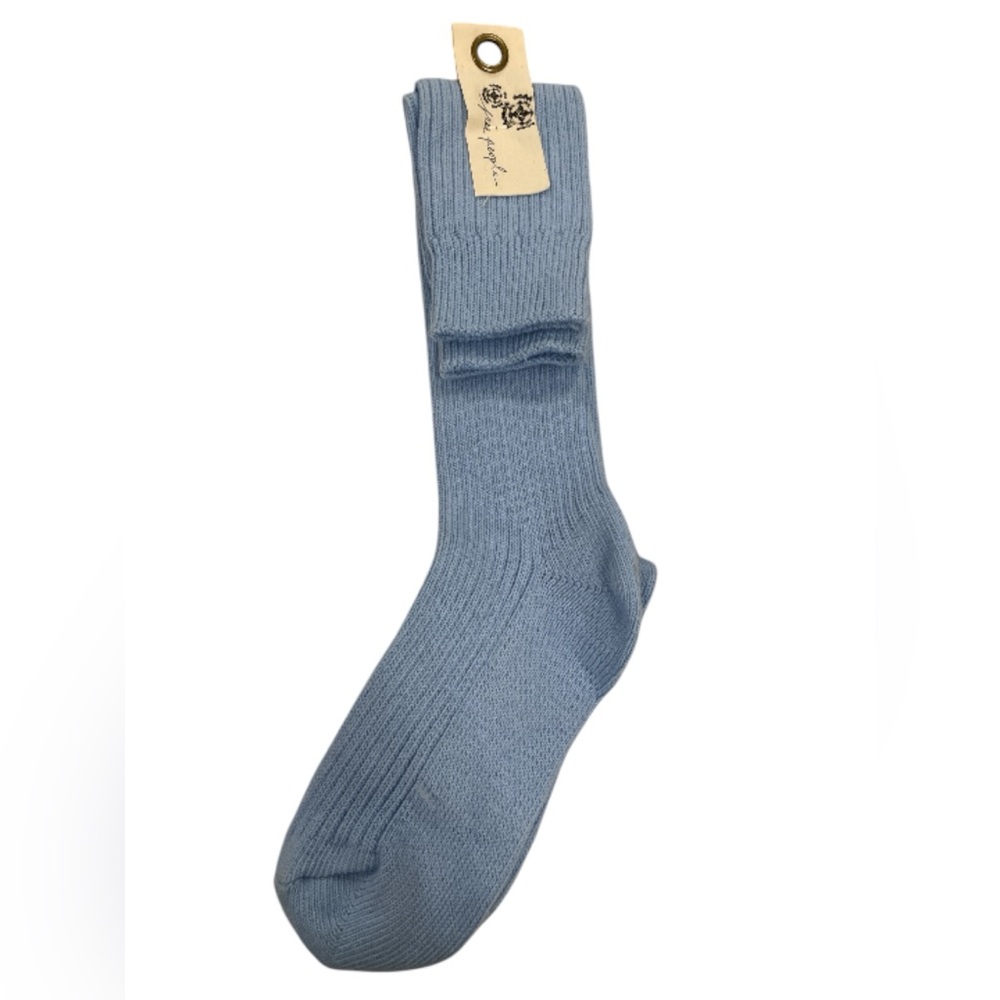 Free People Women’s Super Scrunch Solid Socks Light Blue - Picture 4 of 8